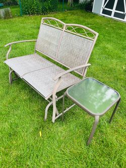 Glider Swing Chair & Table