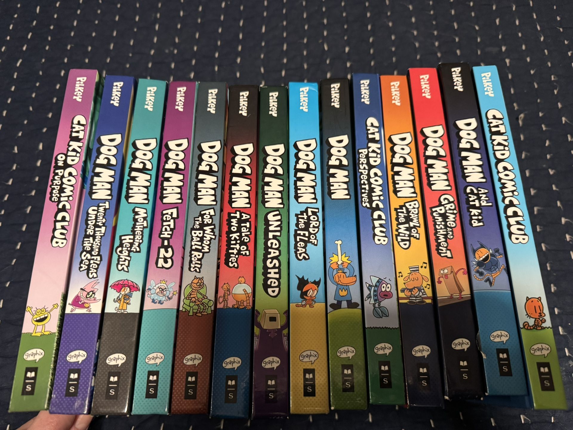 14 Dog man And Cat Kid Books By Dav Pilkey