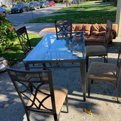 Unique Outdoor Dining Set - Good Condition