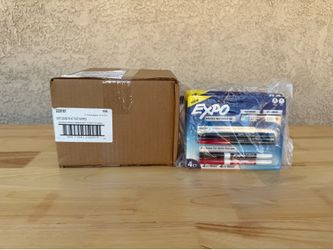 NEW EXPO Dry Erase/Wet Erase Mixed Marker Set, Black & Red **$25 Per Box**