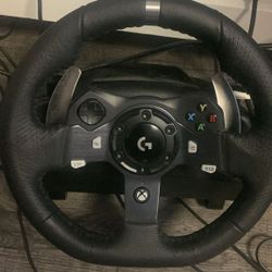 Logitech G920 Racing Wheel + Pedals – $170 (Like New)