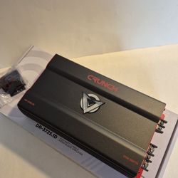 CRUNCH 3725 WATTS MONOBLOCK 1 OHM STABLE BUILT IN CROSSOVER WITH BASS CONTROL CAR AMPLIFIER