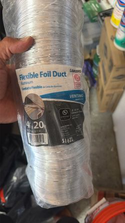 4inx20ft flexible foil duct aluminum