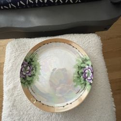 Antique Sevres Bavarian Hand Painted Snack Dining Plate