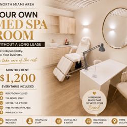MED  SPA   35k  IN AVENTURA FOR SALE  OR PARTNER