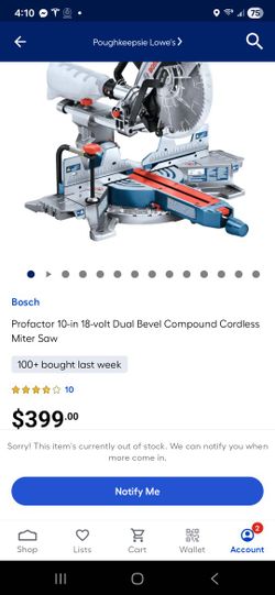 Bosch 7 1/4 inch Sliding Miter Saw