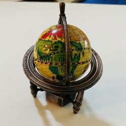 Vintage Oil Rubbed Copper Miniature Pencil Sharpener Globe