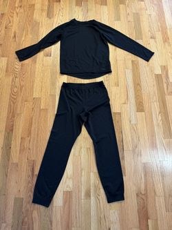 Patagonia Polartec Base Layers, Kids L (12), Black