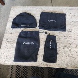Yahoo Fleece Hat, Scarf, Headband, Bag