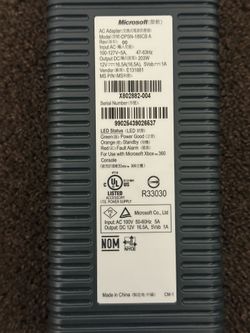 Microsoft Xbox 360 Power Brick TESTED 