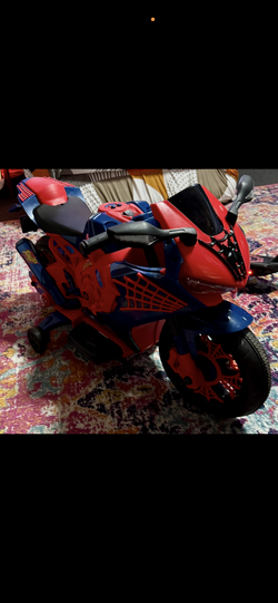 Spiderman Motorized Motorcycle