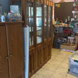 China cabinet Bamboo And Wood