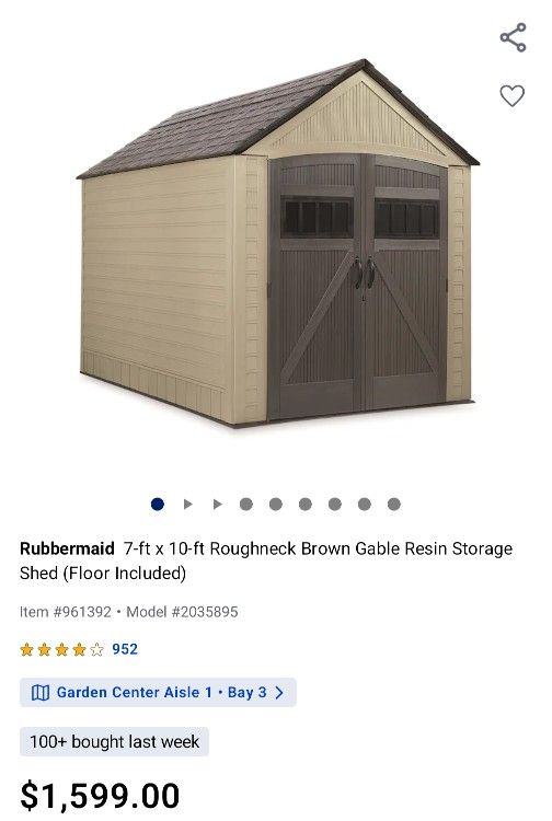 Rubbermaid Shed