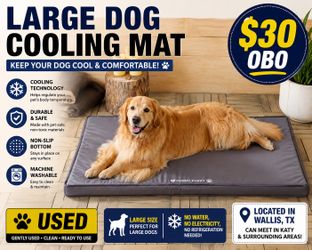 Large Dog Cooling Mat | Gently Used | $30 OBO