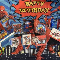 Spider Man Birthday Party Decorations Supplies. 