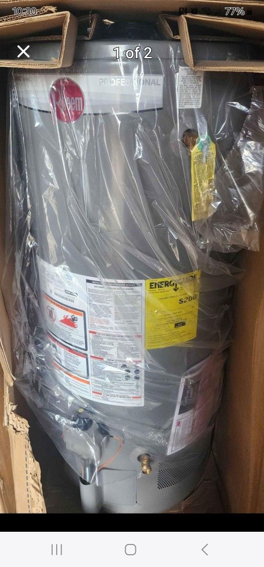 Rheem 40Gal Gas Hot Water Tank New