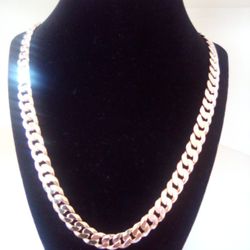 Gold Deep Plated Heavy Thick Necklace Chain Jewelry 