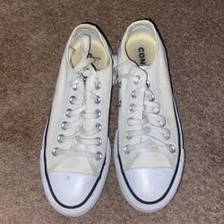 Used Platform White Converses