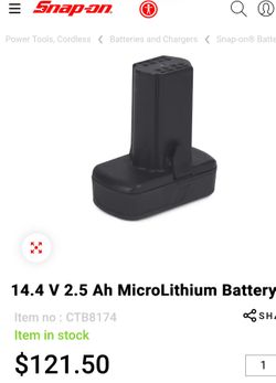 BATTERY SNAP-ON    120 las 2
