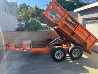 Heavy duty quality 6x10 scissor lift dump trailer