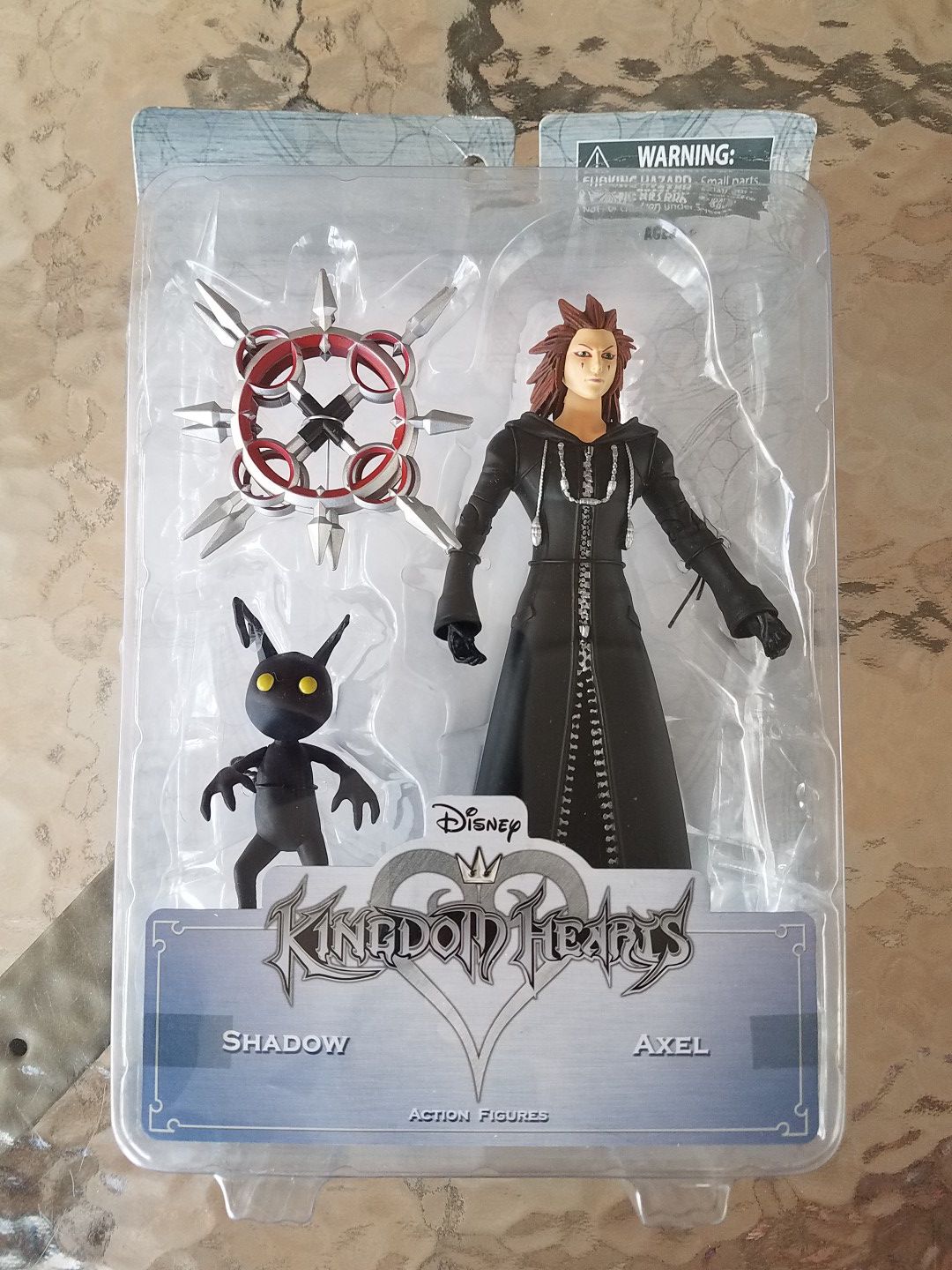 Kingdom Hearts Set of 2 Figures - Shadow & Axel made by Diamond Toys - New / Unopened