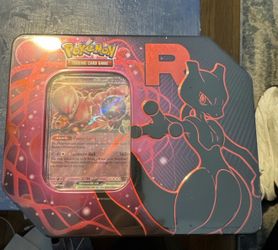 Sealed Destined Rivals Team Rocket Tin MewTwo  Sealed box 🔥