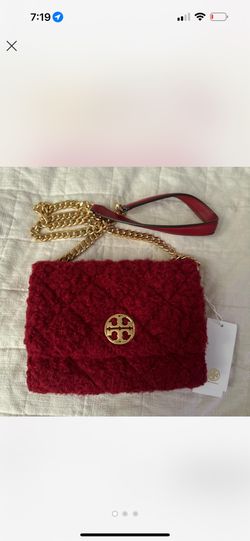 Tory Burch Red Teddy Bear Crossbody