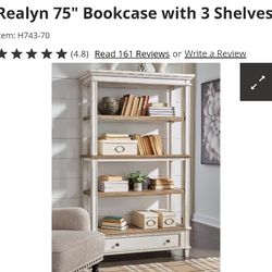 Ashley Furniture 75" Bookcase