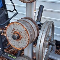 Set Of 360 Lbs Olympic 2 Inch Weights Plates 