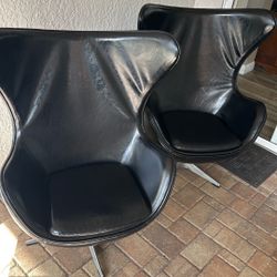Black Egg Chairs
