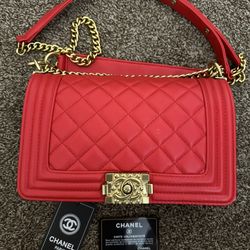 Red Chanel Bag 