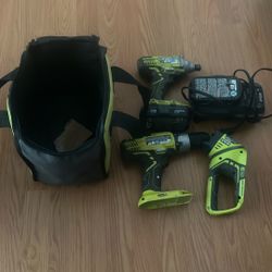 Ryobi Drill Set Plus Flashlight