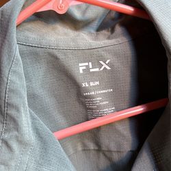 FLX Men Dress Shirt XL long Sleeve