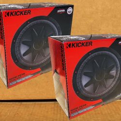 Kicker CompVR Bass System 2 x 12" Dual Voice Coil Subwoofers 1800 Watts Package CVR12 🚨 Payment Options Available 🚨 No Credit Needed 🚨 
