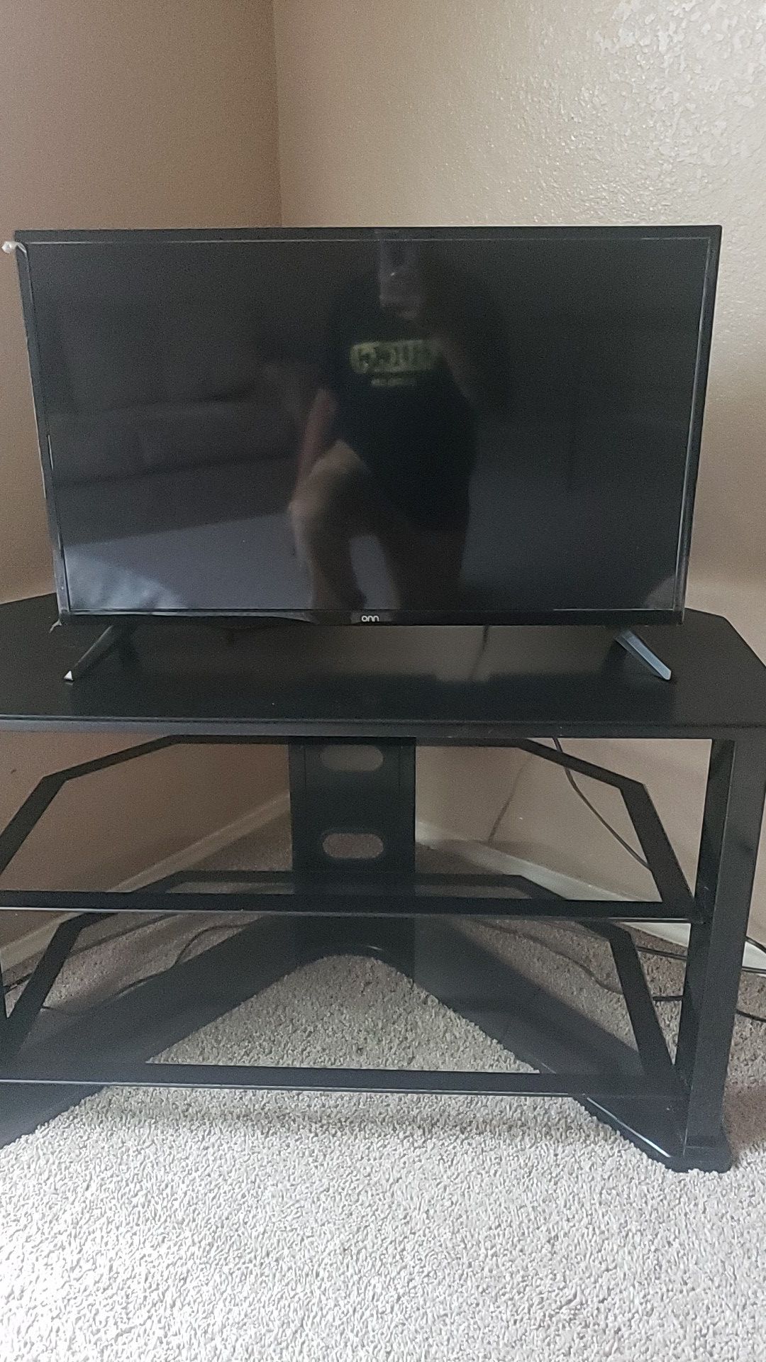 TV and stand both new