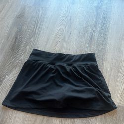 Black mini skirt
