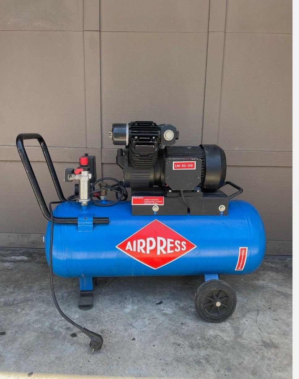 Airpress European Made Air Compressor 230V 50HZ - 13 Gal - 3 HP - Portable