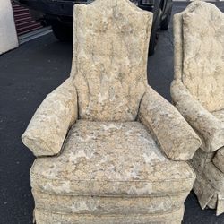 Vintage Couch Chair Set 