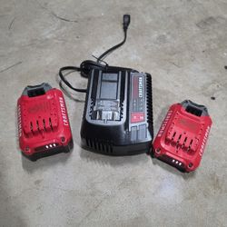 Craftsman V20 4.0Ah 2.0Ah Battery And Charger