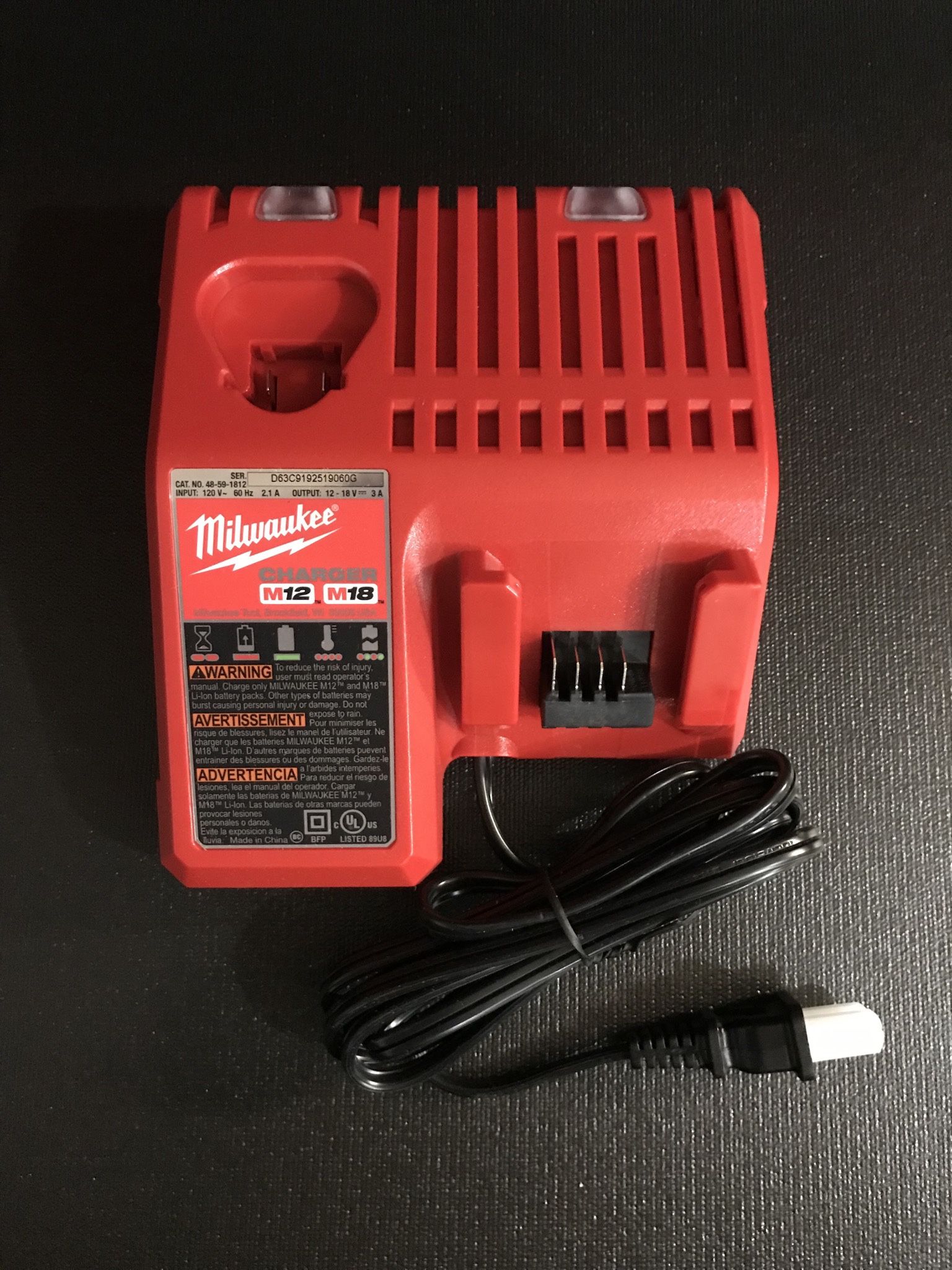 BRAND NEW!! Milwaukee M18 & M12 Battery Charger