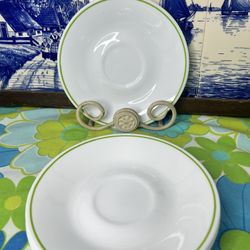 Vintage Set Of 4 Corelle Saucer Plates 