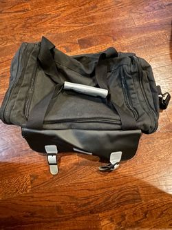 Bella Russo Black Duffel Bag with Multiple Pockets