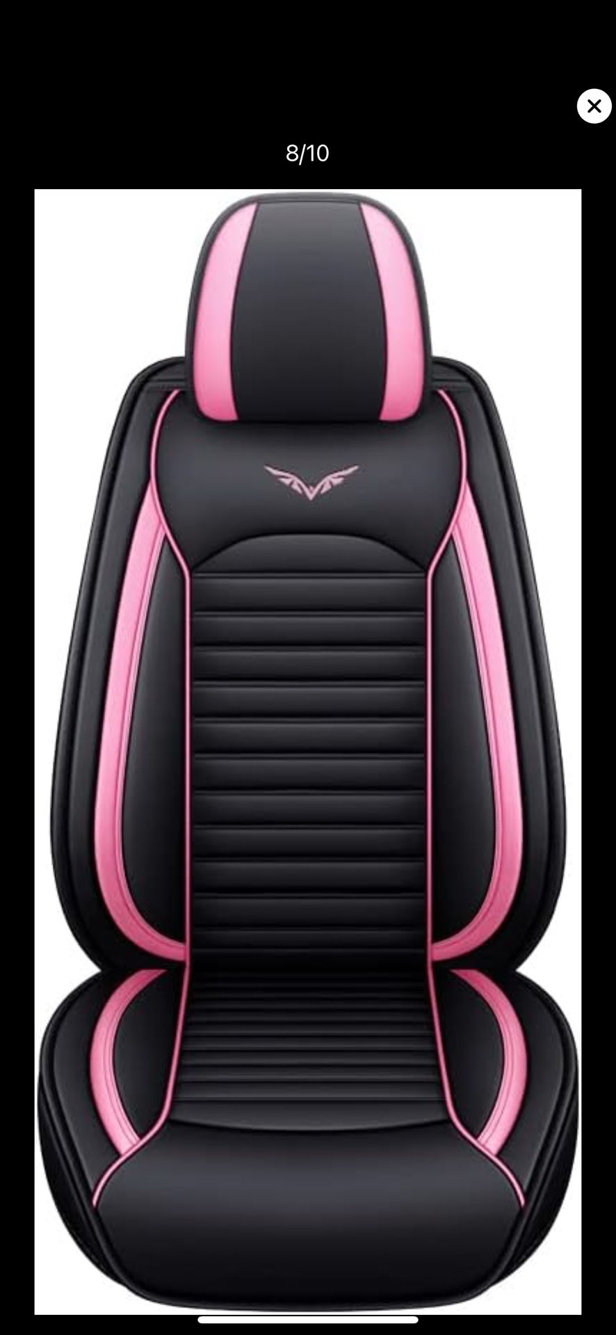Car Seat Cover Full seat Black and Pink