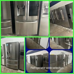 Side by side Refrigerator, French door Refrigerator, stainless steel refrigerator