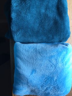 2 Soft Fluffy Small Blankets