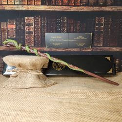 Anguis Wand by Unique Wands - Serpent Fang, Willow, Resin, Harry Potter Inspired, Geek Gear 