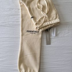 Fear Of God Essentials Sweatpants Sweats Cream Size Small Pacsun FOG Essentials NEW