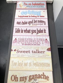 8 Cute bakery Signs. $4 Each