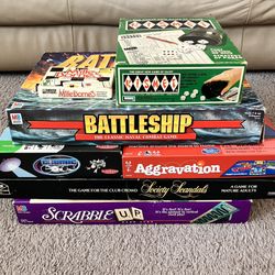Board Game Lot, 7 100% Complete Games. 