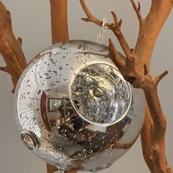 8 Mercury  Large  Hanging Ball  For Wedding , Christmas   7”inches, Decor Etc